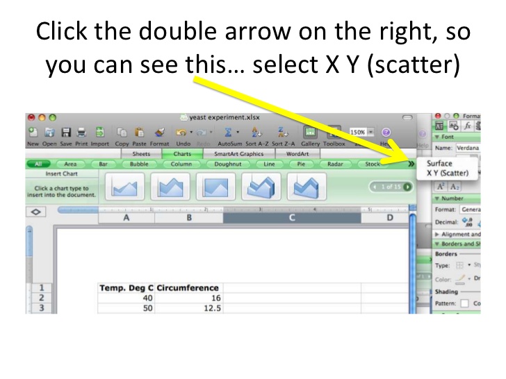 excel for mac 2016 xy scatter